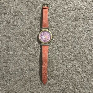 Unitron women’s‎ vintage pink genuine leather adjustable watch